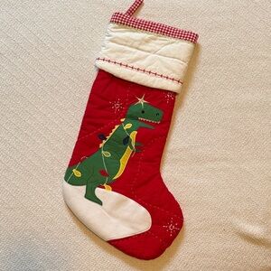 Pottery barn Dinosaur stocking